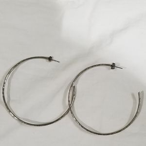Medium Silver Hoops